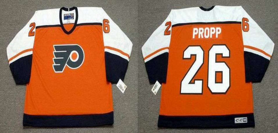 2019 Men Philadelphia Flyers 26 Propp Orange CCM NHL jerseys